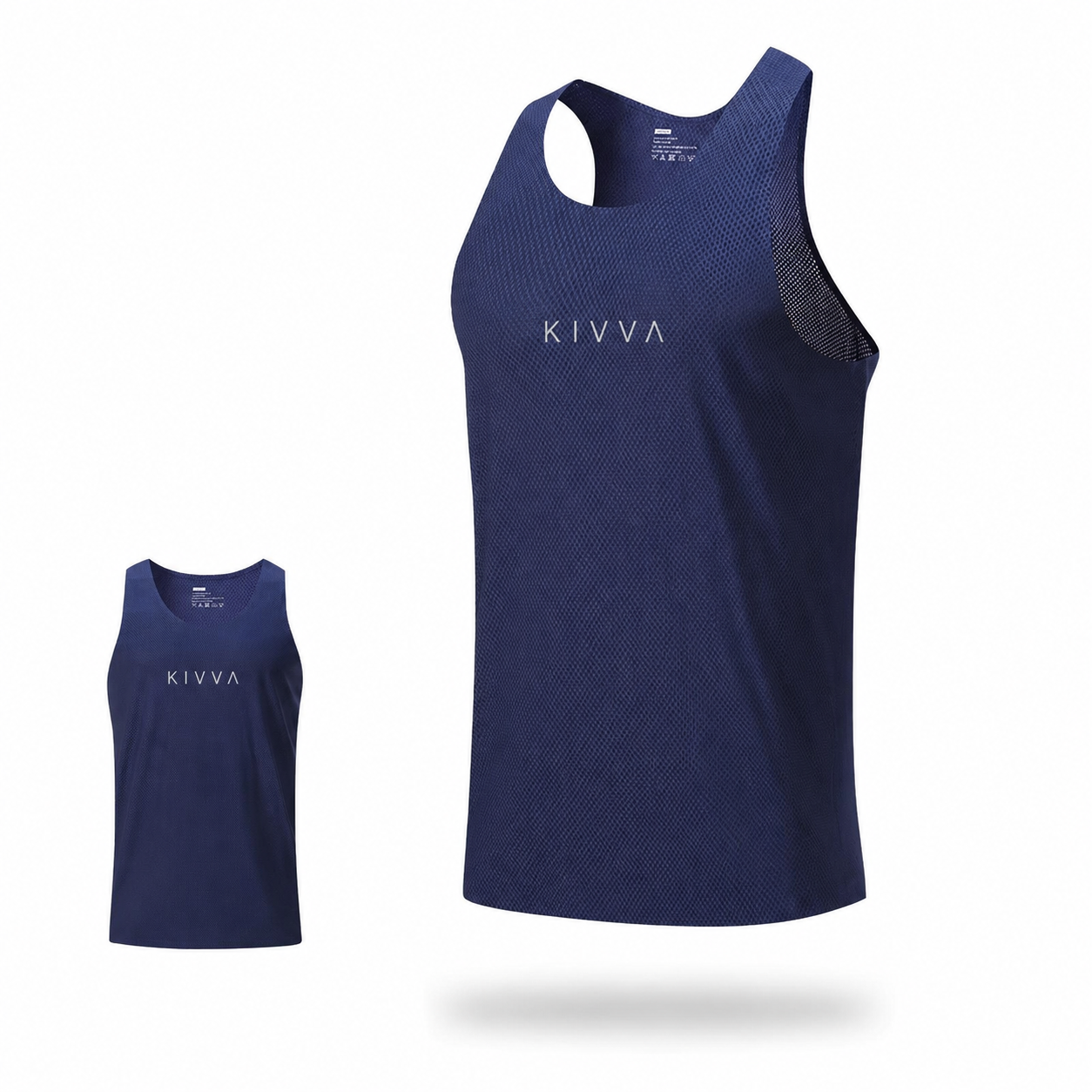 Aero Mesh Tank — Navy